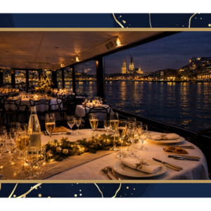 Dîner Soirée du Réveillon - 2nd Service sur bateau ESCAPADE - Placement central