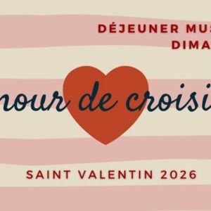 Déjeuner Dimanche 15 Saint-Valentin sur bateau ESCAPADE - Placement central - NATURE